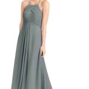 Steel Grey Azazie Bridesmaid Dress